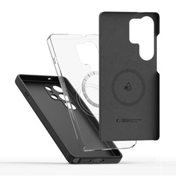 Etui TECH-PROTECT LIQUID SILICONE MAGSAFE GALAXY S25 ULTRA BLACK