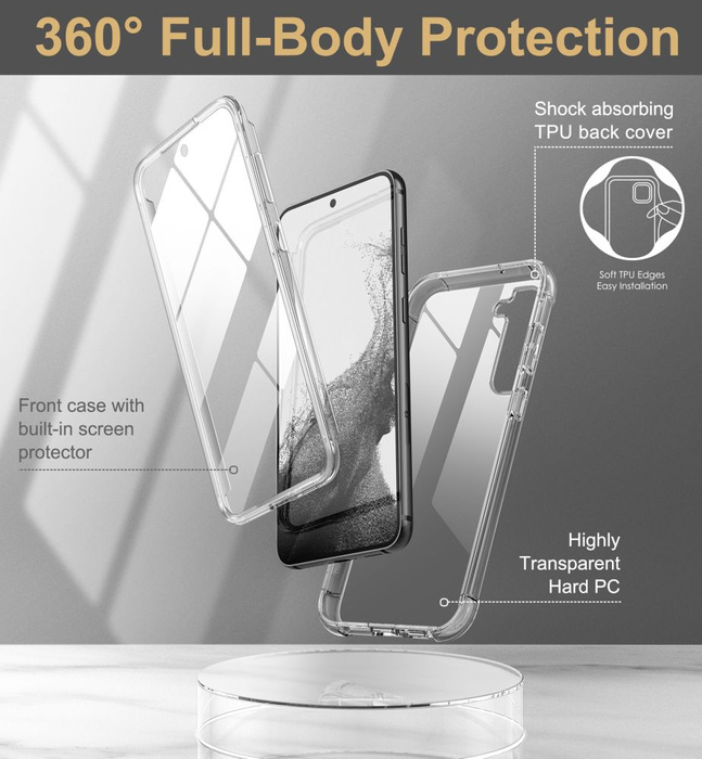 Etui Galaxy S23 Plus Tech-protect Kevlar Clear Case przezroczysty