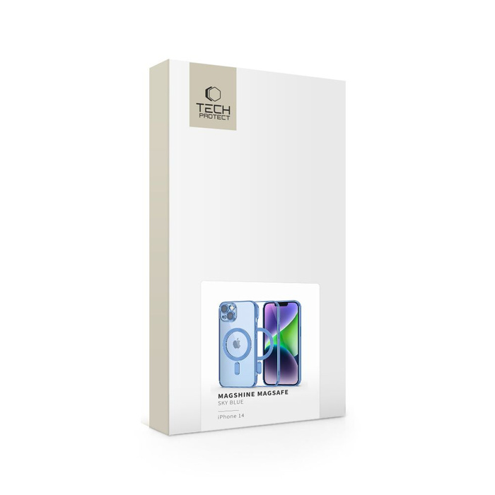 Etui iPhone 14 Tech-protect Magshine Magsafe Niebieskie Niebo Case