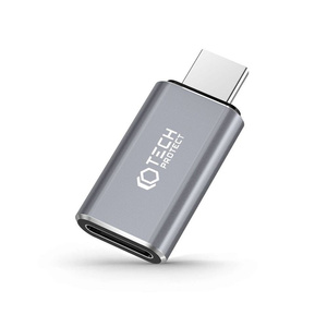 Adapter Ultraboost Tech-protect USB-C To Lightning Szary