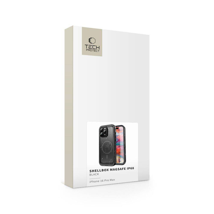 ETUI TECH-PROTECT SHELLBOX MAGSAFE IP68 IPHONE 16 PRO MAX BLACK
