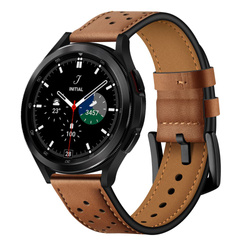 Pasek Samsung Galaxy Watch 4 TECH-PROTECT 40 / 42 / 44 / 46mm Leather Brązowy