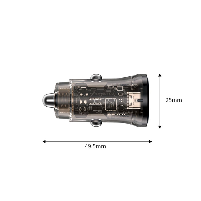 TECH-PROTECT CC01 2-PORT CAR CHARGER PD45W/QC3.0 BLACK