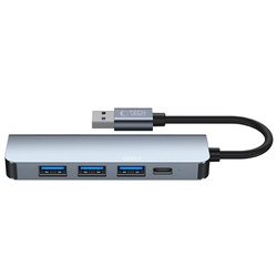 Adapter V0-HUB Tech-Protect 5in1 Grey szary