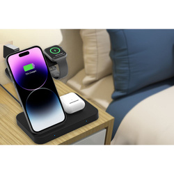 Ładowarka Indukcyjna A11 Tech-Protect 3 In1 Wireless Charger Czarny