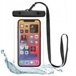 Etui Universal TECH-PROTECT Waterproof Case Cechy Black/Clear Case przetłumaczone na język polski to Czarny/Przezroczysty