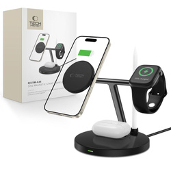 TECH-PROTECT QI15W-A35 3IN1 MAGNETIC MAGSAFE WIRELESS CHARGER BLACK
