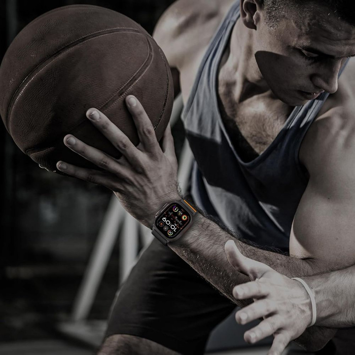 TECH-PROTECT NYLON SLIP APPLE WATCH 6 / 7 / 8 / 9 / 10 / SE / ULTRA 1 / 2 (44 / 45 / 46 / 49 MM) BLACK