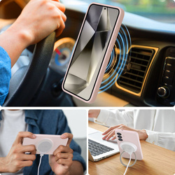 TECH-PROTECT LIQUID SILICONE MAGSAFE GALAXY S25 PINK PEARL