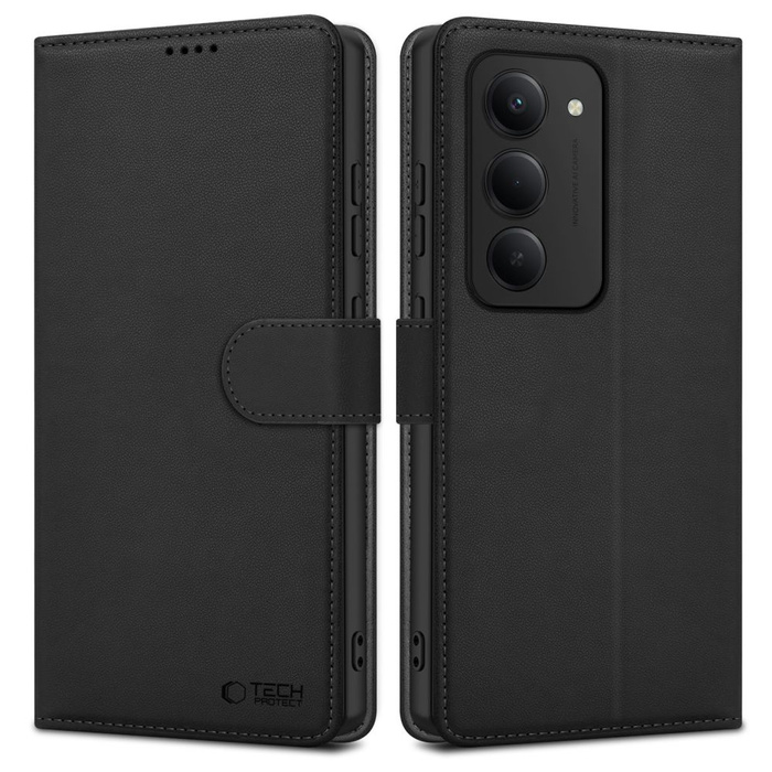 ETUI TECH-PROTECT XIAOMI REDMI 15 4G / 5G WALLET BLACK