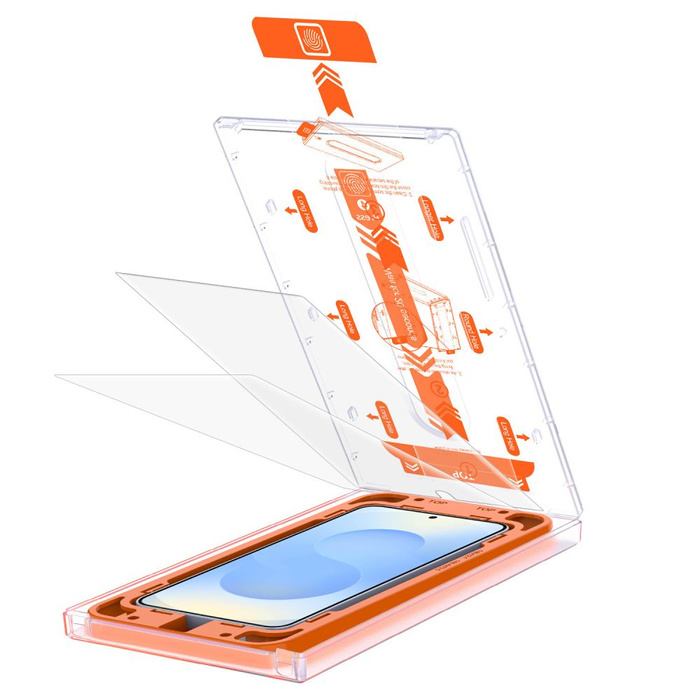SZKŁO HARTOWANE TECH-PROTECT QUICK SET+ 2-PACK GALAXY S25 CLEAR