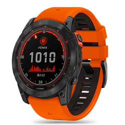 Pasek Garmin Fenix 3 / 5x / 3hr / 5x Plus / 6x / 6x Pro / 7x Tech-protect Iconband Pro pomarańczowy/czarny