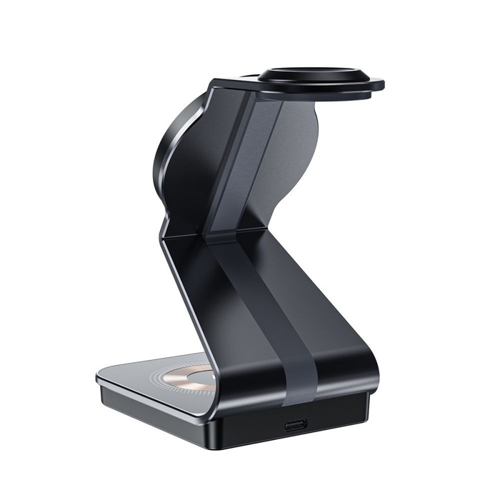 Ładowarka Qi15w-a29 Tech-protect 3in1 Magnetic Magsafe Wireless Charger Czarna