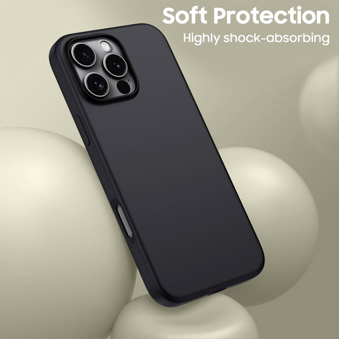ETUI TECH-PROTECT SILICONE MAGSAFE IPHONE 16 PRO MATTE BLACK