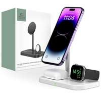 Ładowarka A22 Tech-Protect Qi15W 3in1 Magnetic Magsafe Wireless Biała