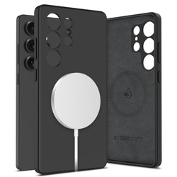 Etui TECH-PROTECT LIQUID SILICONE MAGSAFE GALAXY S25 ULTRA BLACK