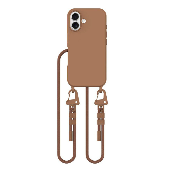 ETUI TECH-PROTECT MAGNECKLACE MAGSAFE IPHONE 16 CHOCOLATE BROWN