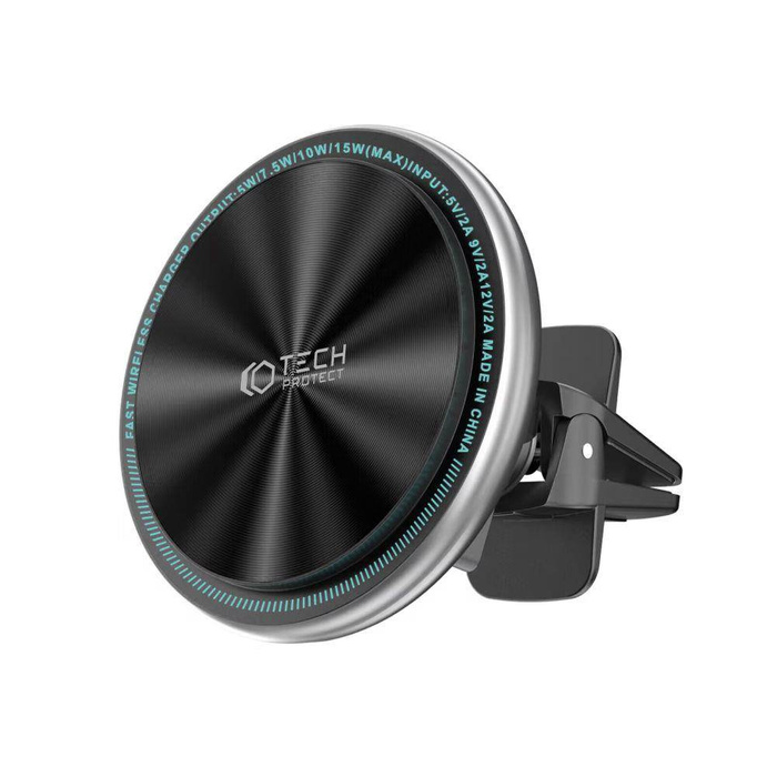 Uchwyt A2 Tech-Protect Magnetic Magsafe Vent Car Wireless Charger 15W czarny