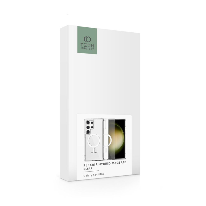 Etui Samsung Galaxy S24 Ultra Tech-protect Flexair Hybrid Magsafe Clear Case Przezroczysty