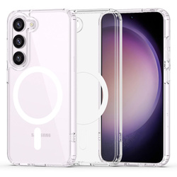 Etui Galaxy S23 Tech-protect Flexair Hybrid Magsafe Case przezroczyste