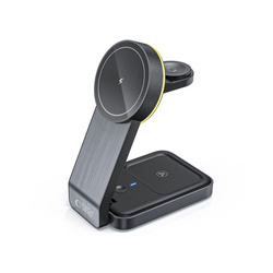 Bezprzewodowa ładowarka magnetyczna QI15W-A28 Tech-Protect 3in1 Magsafe czarna