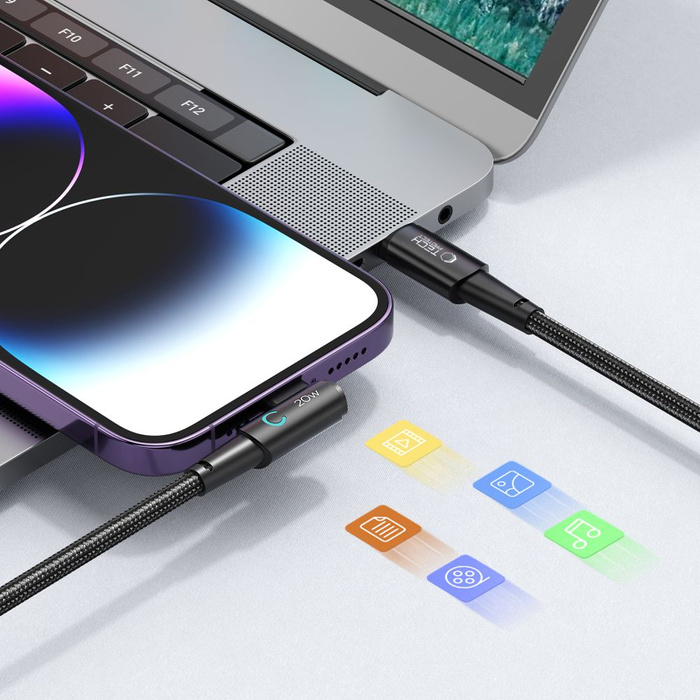 Kabel Lightning Tech-Protect Ultraboost ”l” Pd20w/3a 100cm Szary