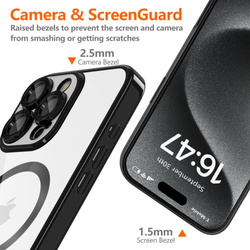 ETUI TECH-PROTECT MAGFLEX MAGSAFE IPHONE 16 PRO SHINY BLACK