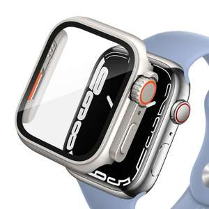 Etui Apple Watch 7 / 8 Tech-protect Defense360 Titanium/pomarańczowy Case 45 mm