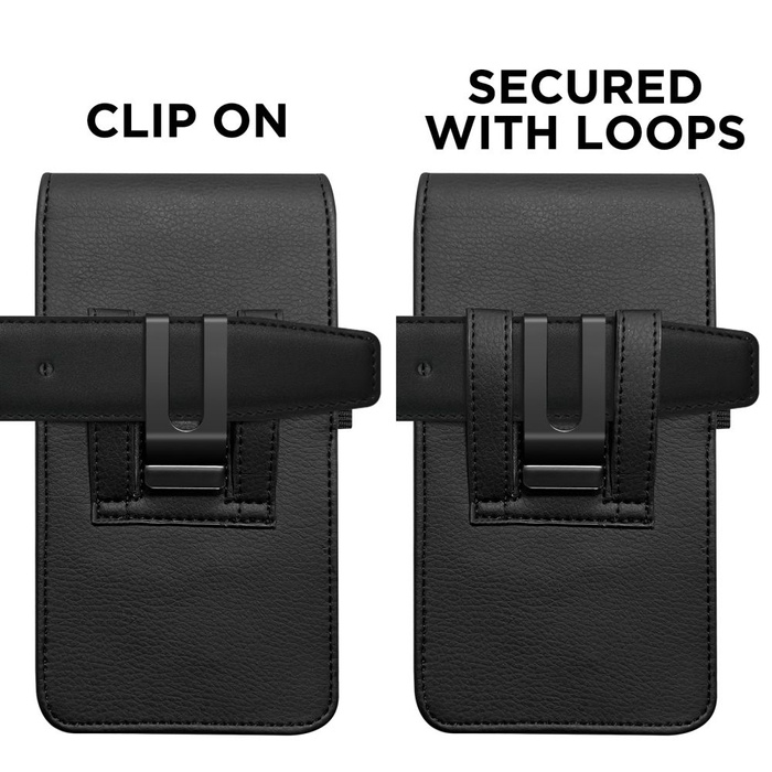 TECH-PROTECT SM75 UNIVERSAL PHONE HOLSTER POUCH 5.8-6.8 INCH BLACK