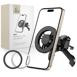 TECH-PROTECT N56 MAGNETIC MAGSAFE STABLE VENT CAR MOUNT BLACK