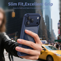 TECH-PROTECT MAGPEAK MAGSAFE CC IPHONE 17 PRO MAX DEEP BLUE/CLEAR