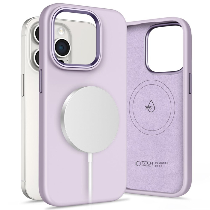 TECH-PROTECT SILICONE PURE MAGSAFE IPHONE 15 PRO MAUVE