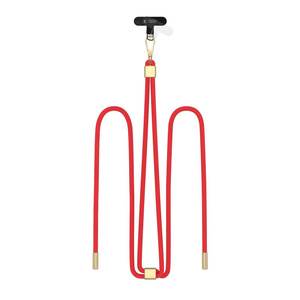 TECH-PROTECT C2S ROPE CROSSBODY STRAP RED/GOLD