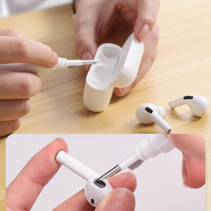 TECH-PROTECT CS02 CLEANER SET 3IN1 FOR EARPHONE WHITE