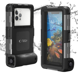 Etui Universal Tech-Protect IPX8 Diving Waterproof Case wodoodporne czarne
