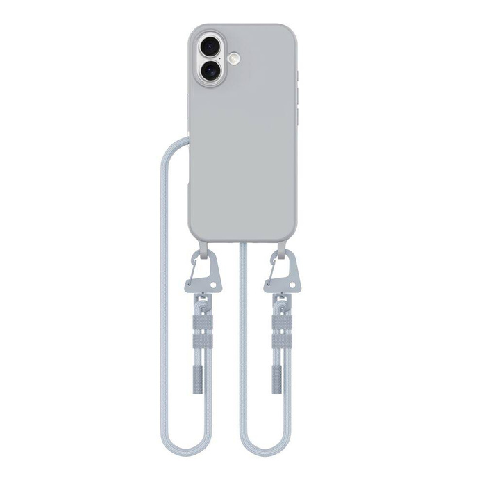 ETUI TECH-PROTECT MAGNECKLACE MAGSAFE IPHONE 16 CRAYON GREY
