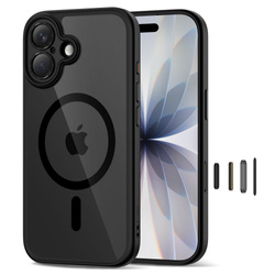 TECH-PROTECT MAGPEAK MAGSAFE CC IPHONE 17 BLACK/CLEAR