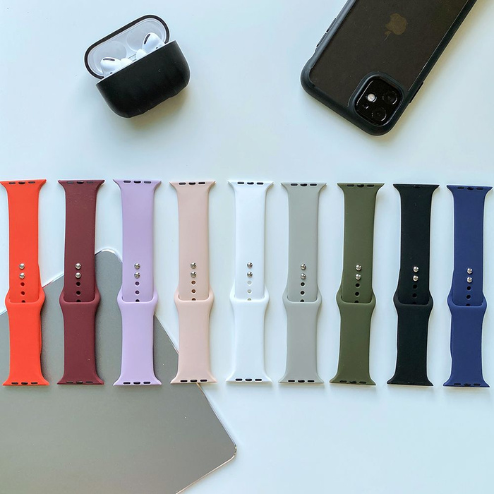 Pasek Apple Watch 1/2/3/4 TECH-PROTECT Smoothband 42/44 Mm Szary Fog