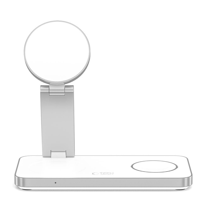TECH-PROTECT QI15W-A47 3IN1 MAGNETIC MAGSAFE WIRELESS CHARGER WHITE
