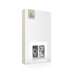 Etui iPhone 15 Tech-protect Flexair Hybrid Magsafe Glitter Przezroczysty