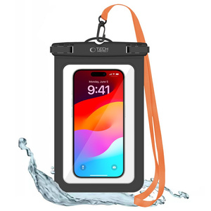 Etui Universal Waterproof Case 8.9 inch Tech-Protect UWC9 Black/Orange przetłumaczone na język polski to Czarny/Pomarańczowy
