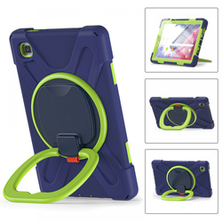 Etui Galaxy Tab A7 Lite 8.7 T220 / T225 TECH-PROTECT X-Armor Case granatowy / limonkowy