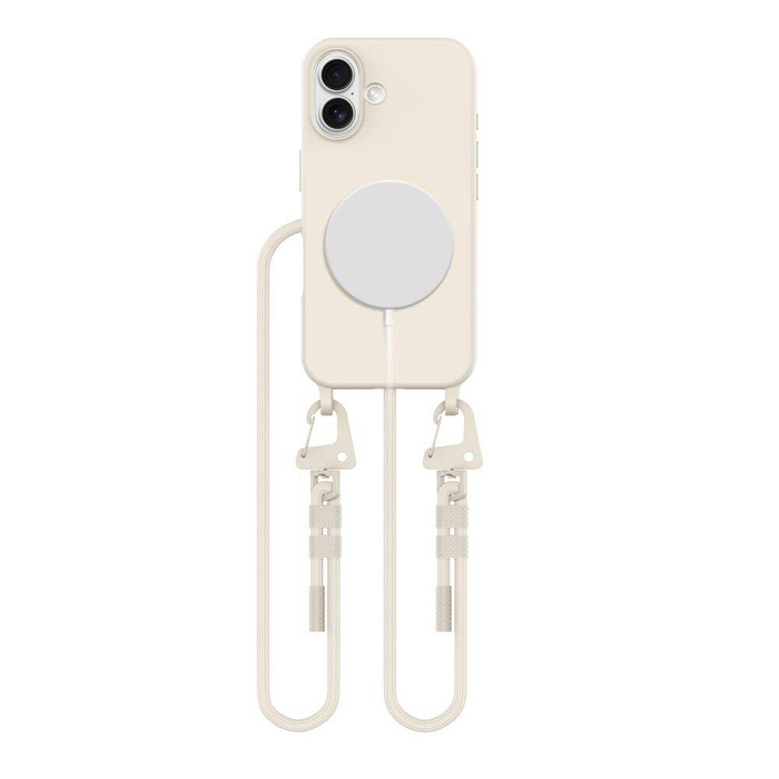 ETUI TECH-PROTECT MAGNECKLACE MAGSAFE IPHONE 16 LATTE