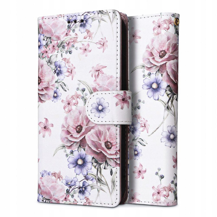 Etui Xiaomi Redmi 12 Tech-Protect Wallet Blossom Flower różowy