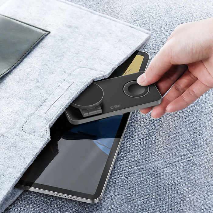 TECH-PROTECT QI15W-A47 3IN1 MAGNETIC MAGSAFE WIRELESS CHARGER BLACK
