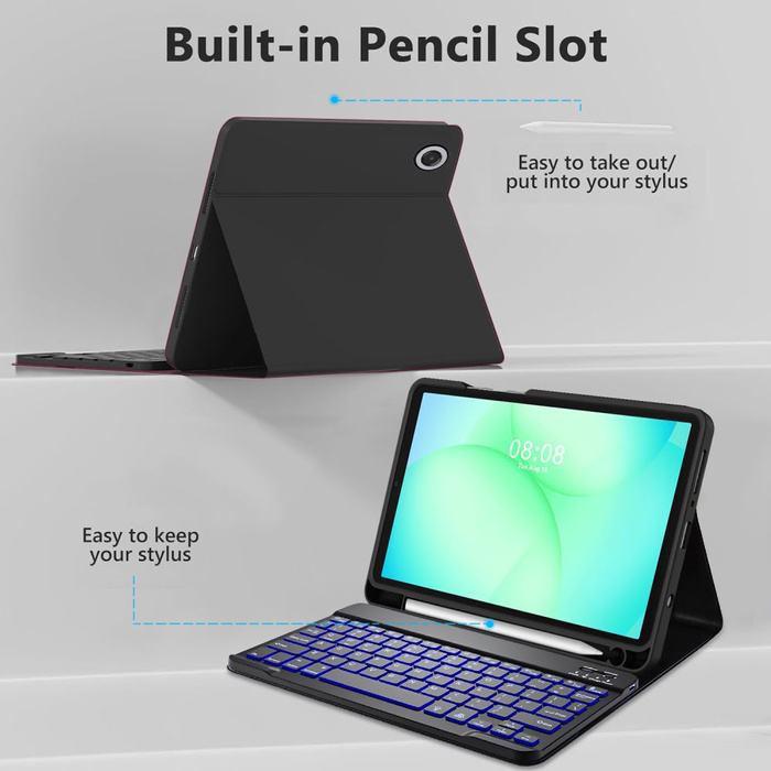 TECH-PROTECT SC PEN + KEYBOARD GALAXY TAB A9 / A11 8.7 X110 / X115 / X133 / X135 BLACK