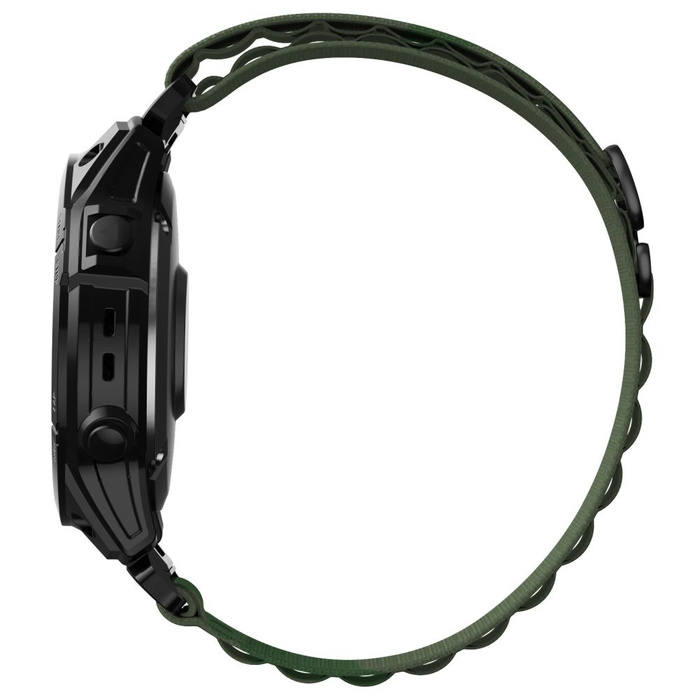 Pasek Garmin Fenix 5 / 6 / 6 Pro / 7 Tech-protect Nylon Pro Wojskowy Zielony
