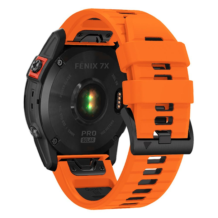 Pasek Garmin Fenix 3 / 5x / 3hr / 5x Plus / 6x / 6x Pro / 7x Tech-protect Iconband Pro pomarańczowy/czarny