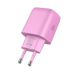 TECH-PROTECT NCA30 2-PORT NETWORK CHARGER PD 30W / QC3.0 BABY PINK