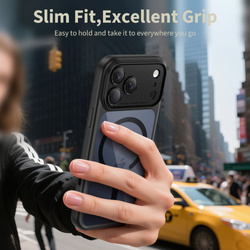 TECH-PROTECT MAGPEAK MAGSAFE CC IPHONE 17 PRO BLACK/CLEAR